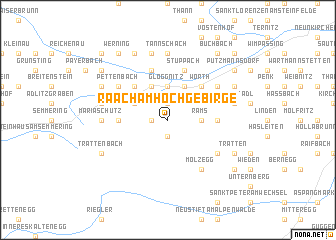 map of Raach am Hochgebirge