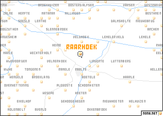 map of Raarhoek