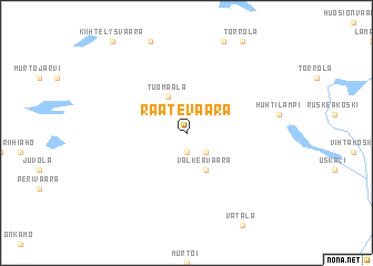 map of Raatevaara