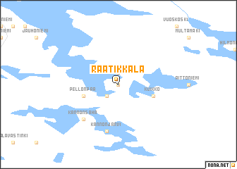 map of Raatikkala