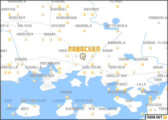 map of Råbacken