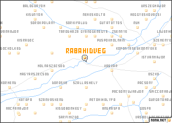 map of Rábahidvég