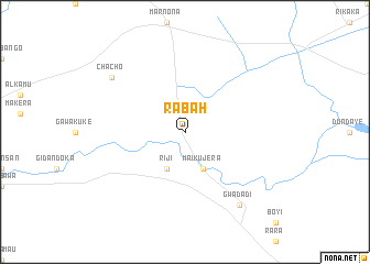 map of Rabah