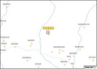 map of Rābak