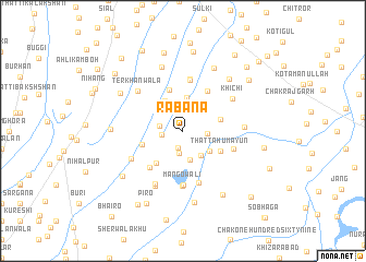 map of Rabāna