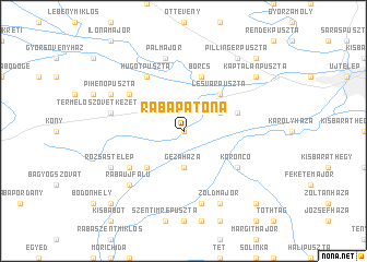 map of Rábapatona