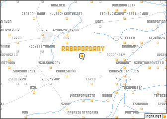 map of Rábapordány