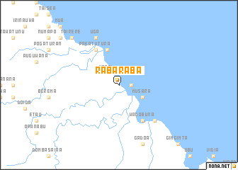 map of Raba Raba
