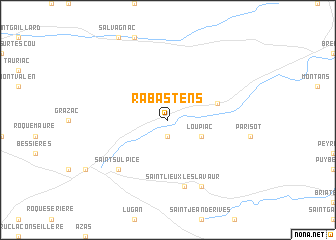 map of Rabastens