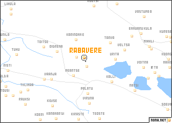 map of Rabavere