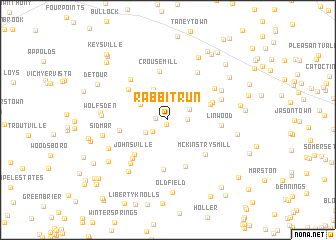 map of Rabbit Run