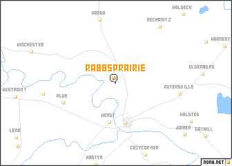 map of Rabbs Prairie