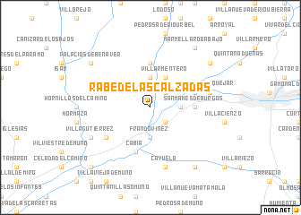 map of Rabé de las Calzadas