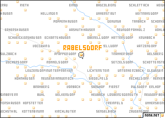 map of Rabelsdorf