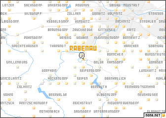 map of Rabenau