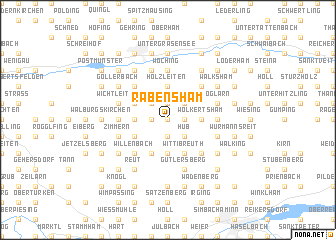 map of Rabensham