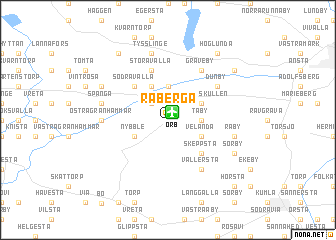 map of Råberga