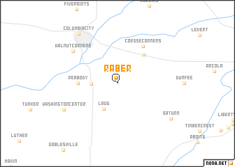 map of Raber