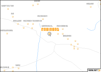 map of Rabī‘ābād