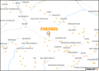 map of Rabī‘ābād