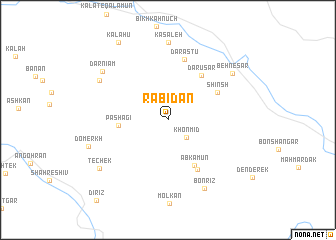 map of Rabīdān