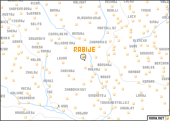 map of Rabije