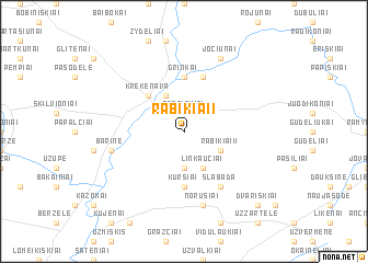 map of Rabikiai I