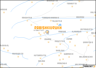 map of Rabishki Vrŭkh