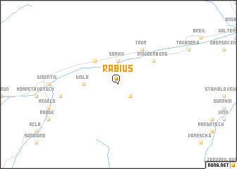 map of Rabius