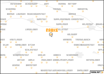 map of Räbke