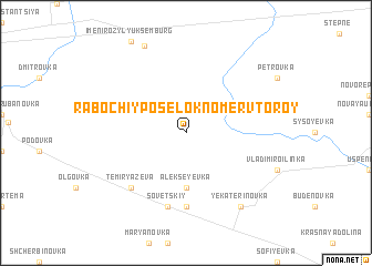 map of Rabochiy Posëlok Nomer Vtoroy