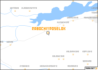 map of Rabochiy Posëlok