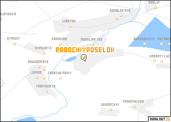 map of Rabochiy Posëlok