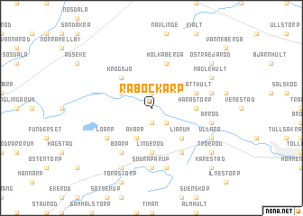 map of Råbockarp