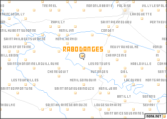 map of Rabodanges