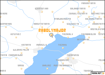 map of Rábolymajor