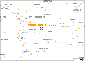 map of Rabotka Vtoraya