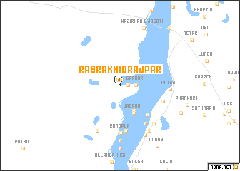 map of Rabrakhio Rājpar