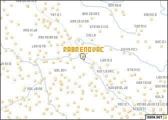 map of Rabrenovac