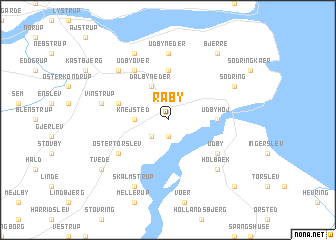 map of Råby