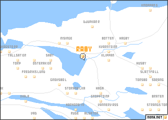 map of Råby