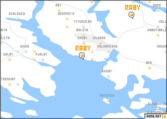 map of Råby