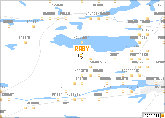 map of Råby