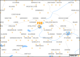 map of Rąb