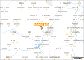 map of Răcăştia