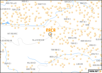 map of Rača