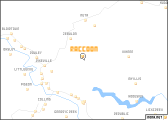 map of Raccoon