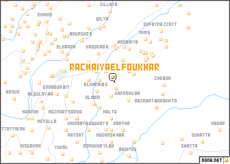 map of Râchaïya el Foukhâr