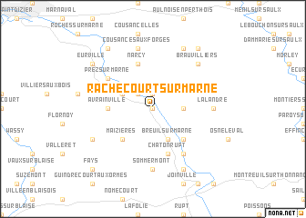 map of Rachecourt-sur-Marne