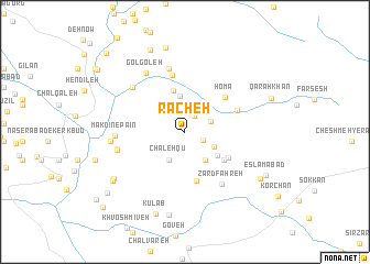 map of Rācheh